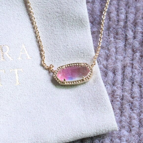 New. Kendra Scott Elisa Gold Watercolor Necklace - Picture 2 of 2